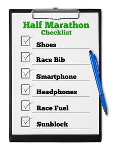 Half Marathon Checklist