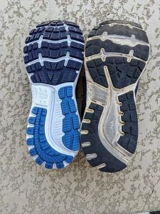 When should you retire your running shoes - tread comparison - Half ...