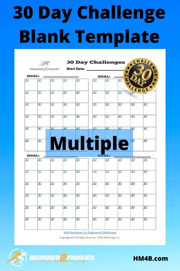 30 Day Challenge - Blank Template (Multi)